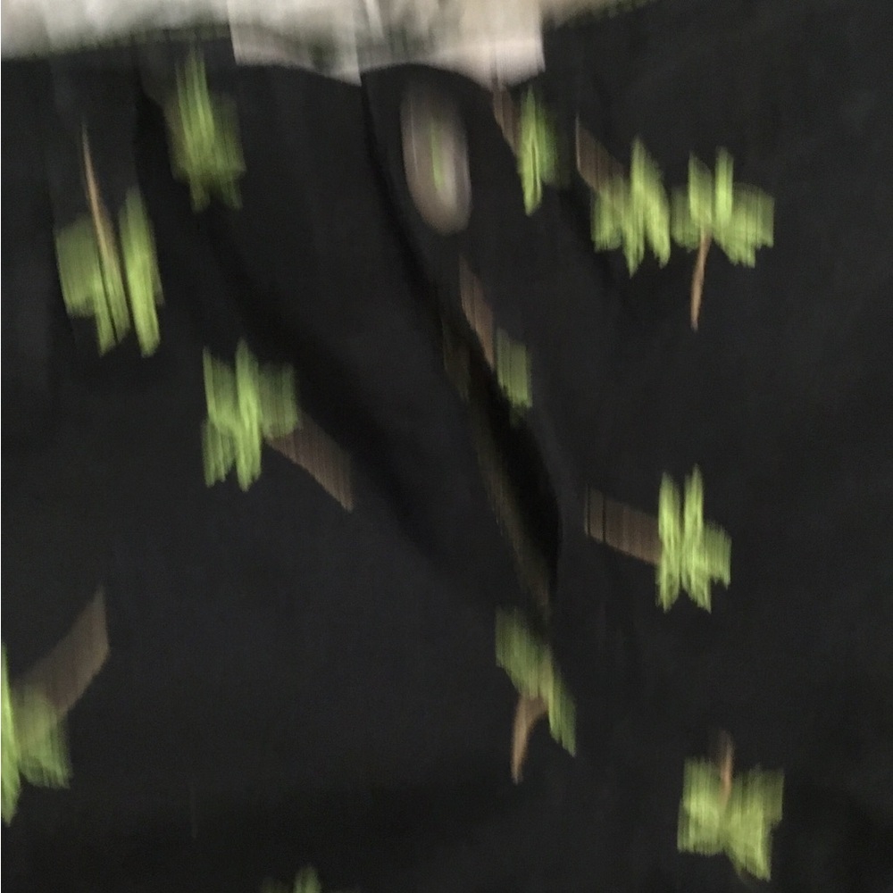 Aeropostale palm tree theme short shorts Woman’s size 3/4 black green tan - Picture 8 of 11